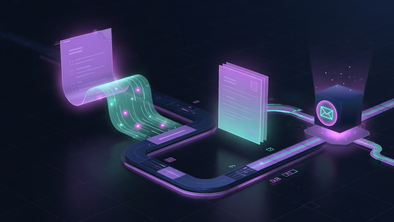 Document & Workflow Automation — concept rendering