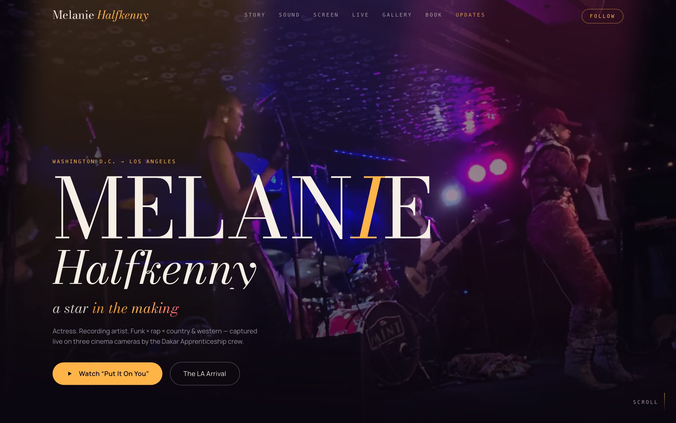 Melanie Halfkenny — screenshot