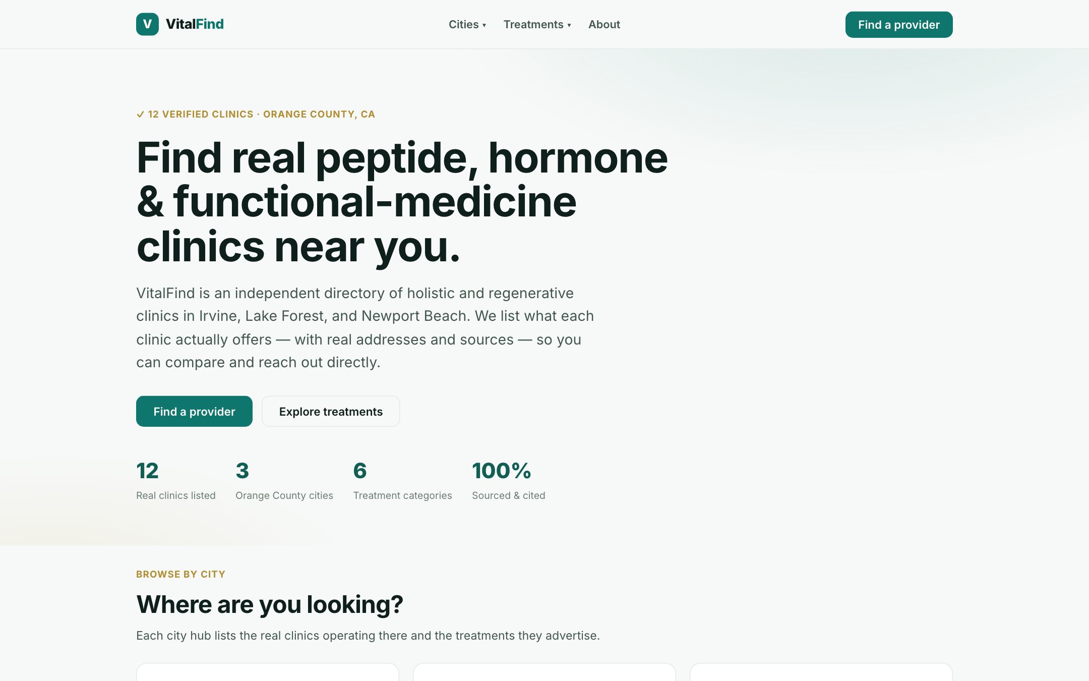 VitalFind — screenshot
